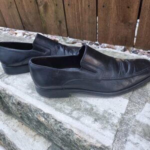 Monte Rosso Men's Black Leather Lucca Loafers Sz11